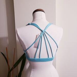 icyzone Padded Strappy Sports Bra - Florida Keys Color - S